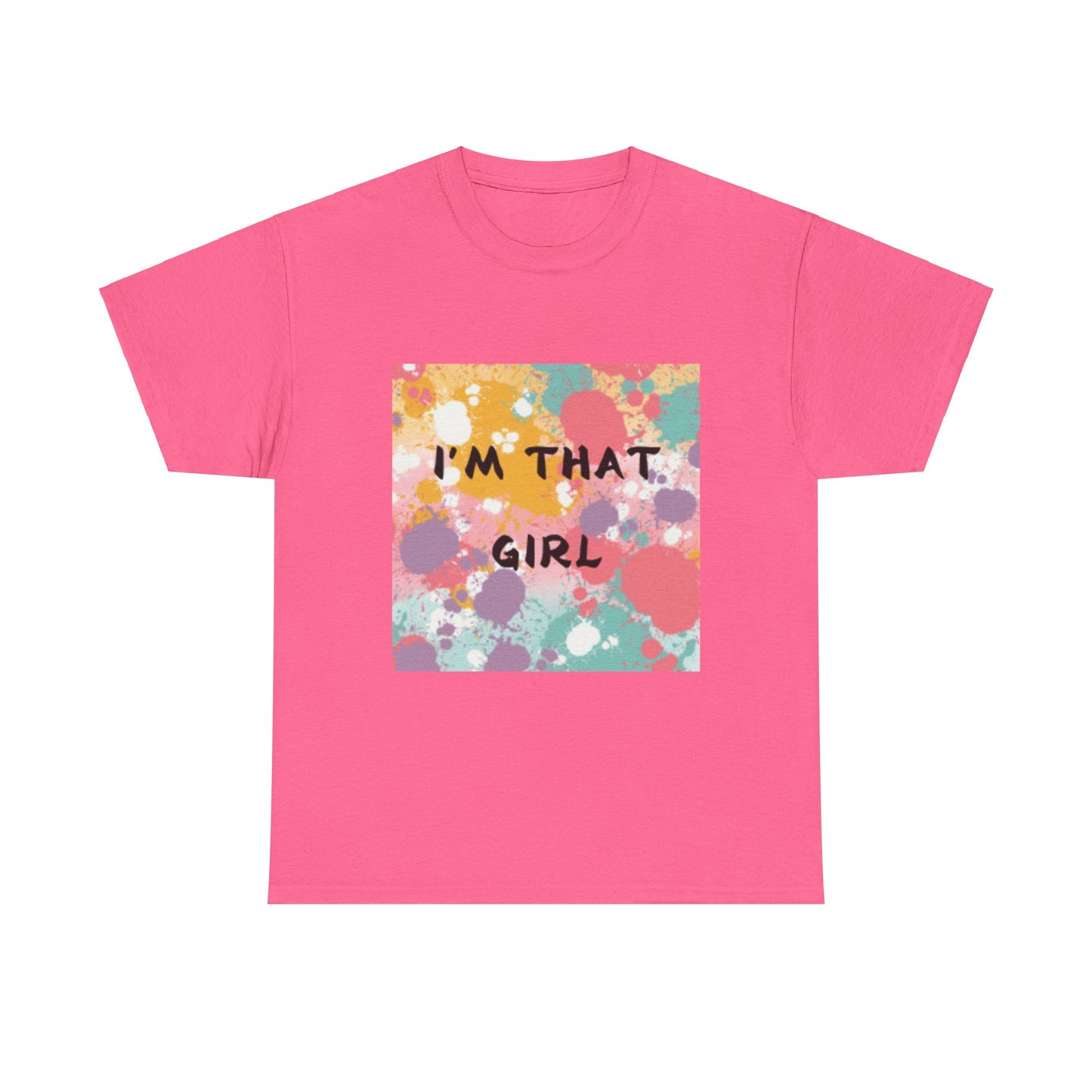 Vibrant Unisex Heavy Cotton Tee - "I'm That Girl" Graphic Shirt