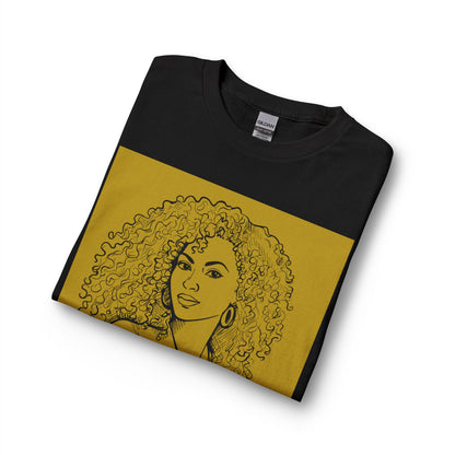 Curly Queen Portrait Long Sleeve Tee