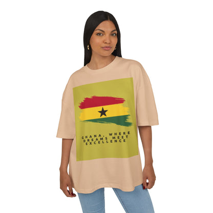 Ghana Dreams Cotton Box Tee - Unisex T-Shirt for Pride and Culture