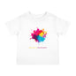 Infant Cotton Jersey Tee - "You Are a Masterpiece" Colorful Splash Design