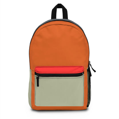 Stylish Color Block Backpack - Trendy School & Travel Bag