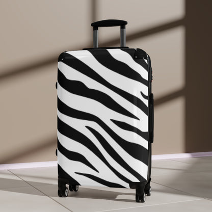 Stylish Zebra Print Suitcase - Travel in Style with Bold Designs