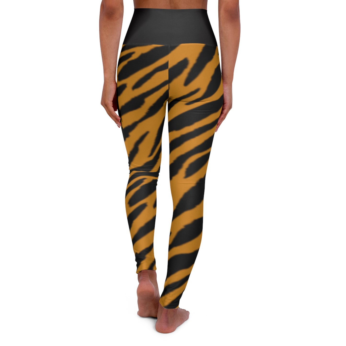 Tiger Print High Waisted Yoga Leggings - Stylish and Comfortable Activewear