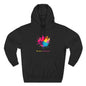 You Are a Masterpiece Colorful Fleece Hoodie - Artistic Pullover for Creative Souls