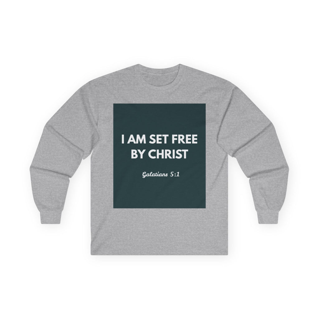 Galatians 5:1 Inspirational Long Sleeve Tee